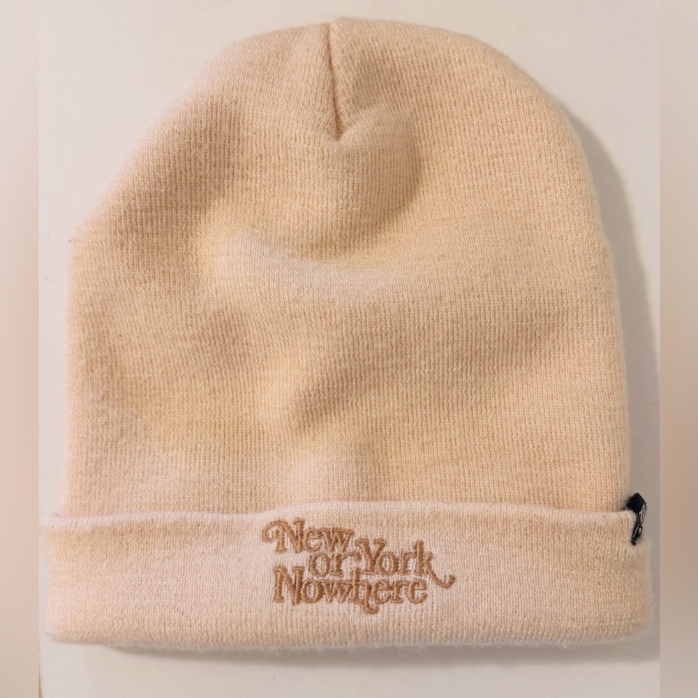 New York Nowhere Women's Cream Beanie